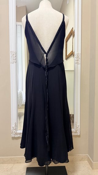Vestido seda negro Purificación García