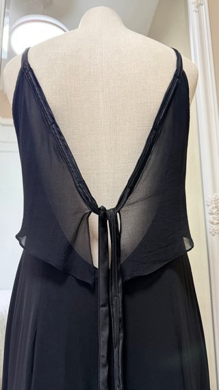 Vestido seda negro Purificación García