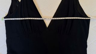Vestido seda negro Purificación García