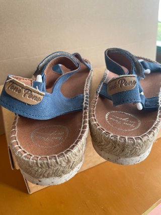 Sandalias Toni Pons ante azul mujer 38