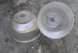 6 diffusori policarbonato per lampade industriali