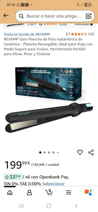 Plancha Revamp iGEN ProGloss Cordless