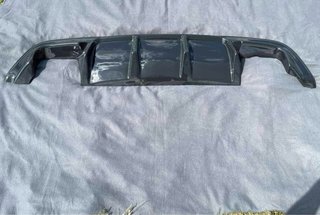 Difusor Doble Salida BMW E60 E61 Negro Brillo