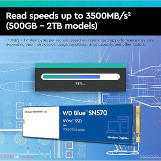 SSD NVMe WD Blue SN570 2TB Nuevo