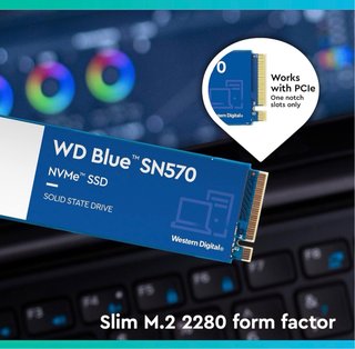 SSD NVMe WD Blue SN570 2TB Nuevo
