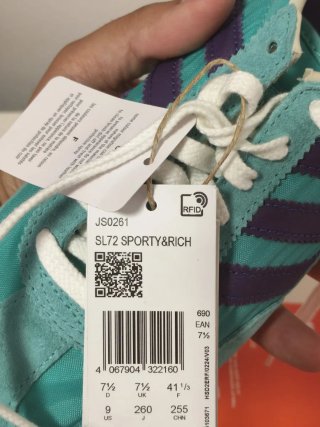 T41 Adidas SL 72 Sporty & Rich  Azul/Morado