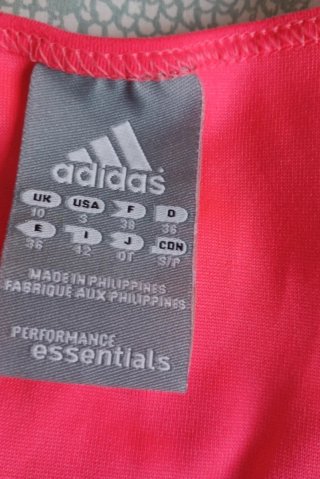 Camiseta Top Adidas T.M Fucsia/Rojo con sujetator