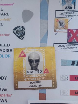 SUPER LOTE ONEREPUBLIC MADRID VISTALEGRE 20/06/26