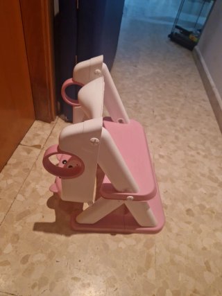 Adaptador WC Infantil Oso Rosa