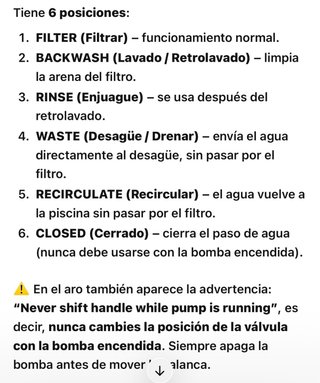 Depuradora de arena para piscina