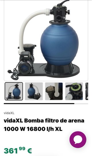 Depuradora de arena para piscina