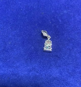 Charm Flor Rosa Bella Bestia pulsera Pandora colla