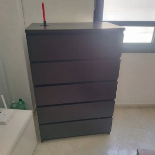 Cómoda Cajonera Ikea Madera Oscura