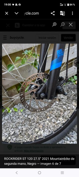 Bicicleta rockrider st 120.talla M