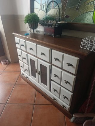 Mueble cajonera madera maciza
