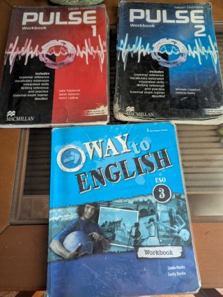 Libros Escrito Workbook de 1°,2°,3° ESO INGLES