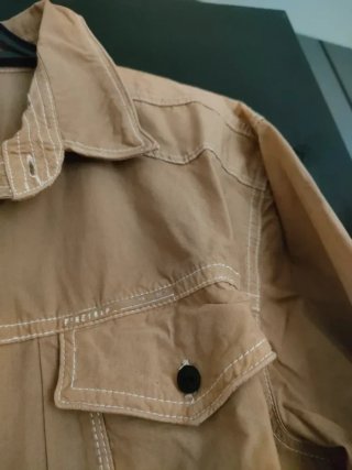 Camicia beige uomo cotone