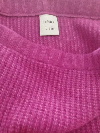 Falda de lana fucsia
