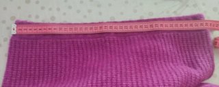 Falda de lana fucsia