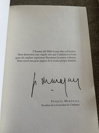 Llibre “l’estatut de Catalunya”