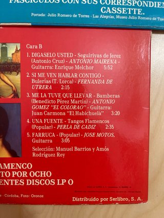 Lote Antología del Cante Flamenco 2 Vinilos