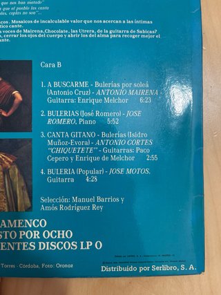 Lote Antología del Cante Flamenco 2 Vinilos