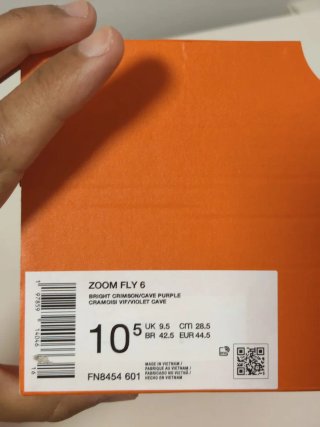 T44,5 Nike Zoom Fly 6 naranjas