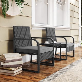 Salotto da Giardino in Rattan con 2 Poltrone da Es