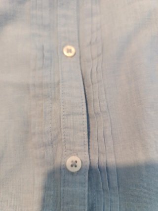 Camisa azul tela talla 9-10