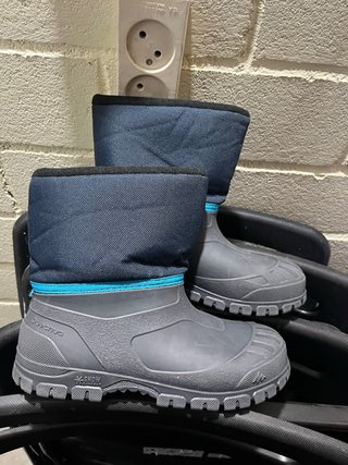 Botas de nieve Quechua niño/niña azul/gris