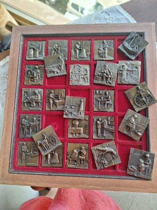 Lote Medallas Oficios Antiguos