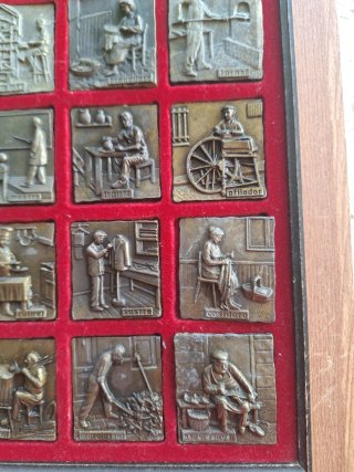 Lote Medallas Oficios Antiguos