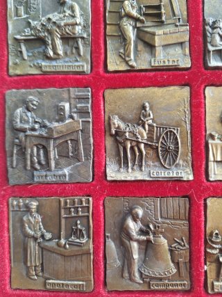 Lote Medallas Oficios Antiguos