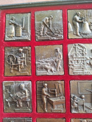 Lote Medallas Oficios Antiguos