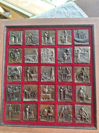 Lote Medallas Oficios Antiguos