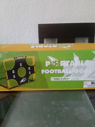 Portería Fútbol Infantil Portátil 120x90x90cm