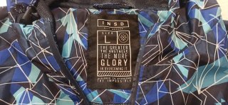 Chaqueta fina impermeable multicolor