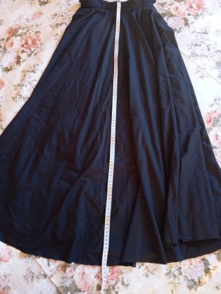 Falda capa negra baile talla 36