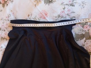 Falda capa negra baile talla 36