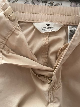 Pantalón cargo niña beige
