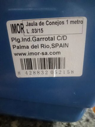 Jaula grande cobayas/conejos + 2 bebederos