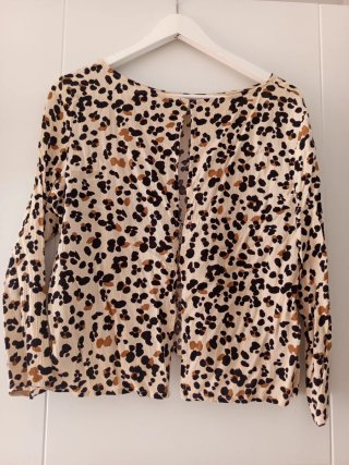 Estilosa blusa/kimono Animal Print de Ibiza