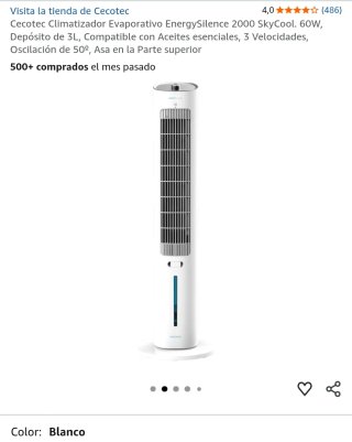 Cecotec Climatizador EnergySilence 2000 SkyCool