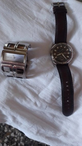 Lote 2 Relojes Lotus Hombre/Mujer Marrón/Plata