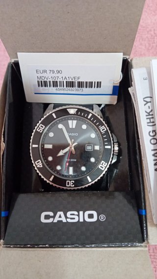 Reloj Casio MDV-107-1A1VEF Negro/Plata