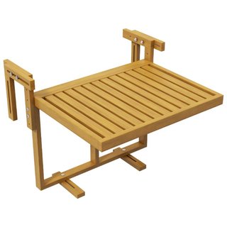 Tavolino da Ringhiera per Balcone Pieghevole e Reg