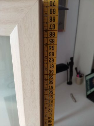 Armario pequeño madera y cristal