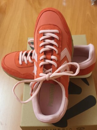 Deportivas Hummel Mujer Naranja y Rosa