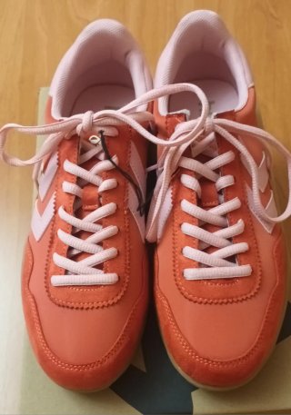 Deportivas Hummel Mujer Naranja y Rosa