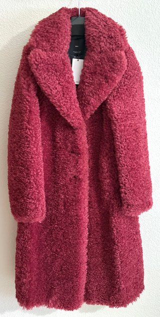 Abrigo oversize pelo rizado Mango XS